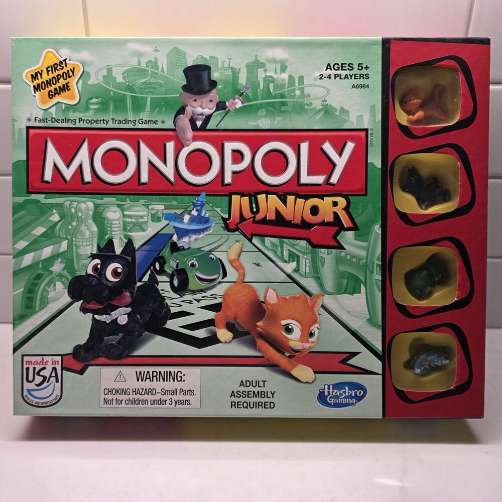 Monopoly Junior Board Game Complete - My First Monopoly Game 2013